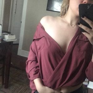 Low cut OR off the shoulder shirt